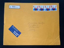 COVER USA SPECIAL OLYMPICS 2003  / WARRENVILLE TO NORWAY - Lettres & Documents