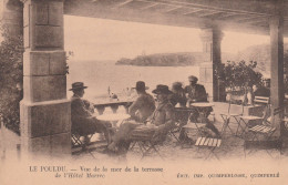 29 LE POULDU   CLOHARS. QUIMPERLE       Vue De La Mer De La Terrasse De L'Hôtel Marrec    SUP PLAN  Env. 1930   RARE - Le Pouldu