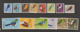 Uganda SG 113-126 Birds Definitives Mint Never Hinged, - Ouganda (...-1962)