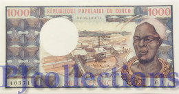 CONGO REPUBLIC 1000 FRANCS 1974 PICK 3a UNC VERY RARE - Repubblica Democratica Del Congo & Zaire