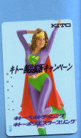 Japan Japon Telefonkarte Phonecard -  Girl Femme Women Frau  Kito - Personnages