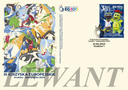 2023.06.21. III European Games Krakow - 2023 FDC - Covers & Documents