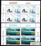 BULGARIA / BULGARIE / BULGARIEN - 2004 - Europe - 2v  MNH Bl De 4 - 2004