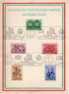 Ungheria (1939) -  Országos Protestáns Napok 1939 Budapest - Commemorative Sheets