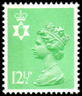 Northern Ireland 1971-93 12½p Light Emerald Perf 15x14 Questa Litho Unmounted Mint. - Northern Ireland