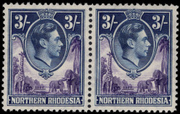 Northern Rhodesia 1938-52 3s Pair Unmounted Mint. - Northern Rhodesia (...-1963)