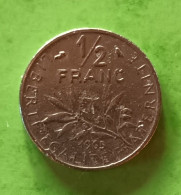 Monnaie 1/2 Fr Semeuse - 1965 - 1/2 Franc