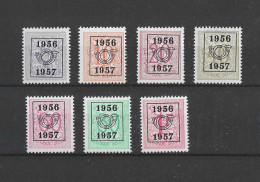 TIMBRES BELGIQUE Préoblitérés  PRE 659/665XX - Sobreimpresos 1951-80 (Chifras Sobre El Leon)