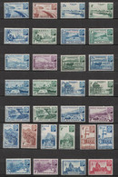 SERIE COLONIALE - MARECHAL PETAIN - 48 VALEURS - NEUF SANS TRACE DE CHARNIERE - COTE 78€60. - Ohne Zuordnung