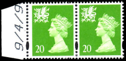 Wales 1998 20p Bright Green Without P Scarce Wide Printing (see Footnote In Spec Cat) Unmounted Mint. - Pays De Galles