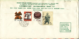 P. R. Of China Registered Cover Sent Air Mail To Denmark - Corréo Aéreo