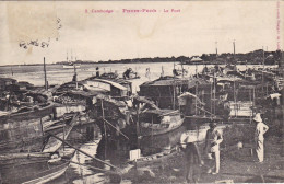 ASIE. CAMBODGE.CPA. PNOM PENH. LE PORT. .ANNÉE 1913 + TEXTE - Cambodge