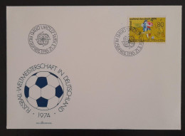 SL) 1974 LIECHTENSTEIN SOCCER EUROPE CEPT FDC - Otros & Sin Clasificación