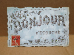 ECOUCHE (61) Carte Fantaisie Bonjour Paillettes - Ecouche