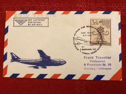 Wien Frankfurt New York 1971 - Erstflug PanAm Boeing 747 - 1er Vol - Premiers Vols