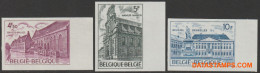 België 1975 - Mi:1821/1823, Yv:1760/1762, OBP:1769/1771, Stamp - □ - Bouwkundig Erfgoed  - 1961-1980