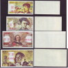 China BOC (bank Of China) Training/test Banknote,France A Series 4 Different Note Specimen Overprint - Specimen