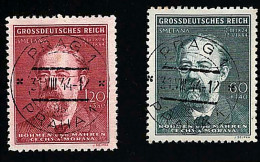 1944 Smetana Michel DE-BM 138 - 139 Stamp Number DE-BM B27 - B28 Yvert Et Tellier DE-BM 117 - 118 Used - Usati