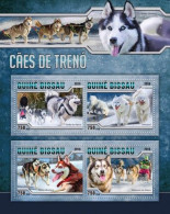 Guinea Bissau 2016, Animals, Sledge Dogs, 4val In BF - Fauna Artica