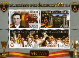 2005 The 100th Anniversary Of The Galatasary Sports Club MNH Isfila B 61 - Nuovi