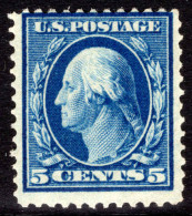 USA 1908-10 5c Deep Blue Unmounted Mint. - Nuovi