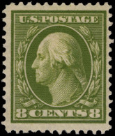 USA 1908-10 8c Olive-green Lightly Mounted Mint. - Nuovi
