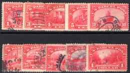 USA 1912-12 Parcel Post Part Set Fine Used. - Paketmarken
