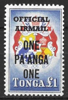 TONGA....QUEEN ELIZABETH II...(1952-22..)...." 1962.."....OFFICIAL AIRMAIL....H334.£1......SG016......L.MH.... - Tonga (...-1970)