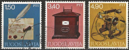 Yugoslavia 1978 - Mi 1716/18 - YT 1602/04 ( PTT Museum ) - Used Stamps