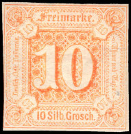 Thurn & Taxis Northern District 1859-91 10sgr Orange Lightly Mounted Mint. - Nuevos