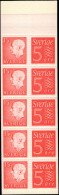 Sweden 1957 White Number 1k Booklet Unmounted Mint. - Ungebraucht