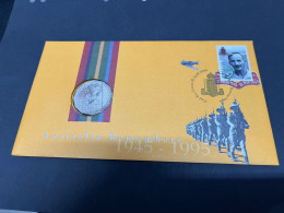 (1 S 9) PNC Australia 1995 - Australia Remembers 1945-1995 RAM 50c 'Weary Dunlop" Coin On Cover - 50 Cents