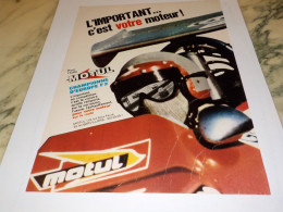 ANCIENNE PUBLICITE CHAMPIONNE D EUROPE F 2 HUILE MOTUL  1971 - Autres & Non Classés