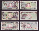 China BOC Bank (bank Of China) Training/test Banknote,Japan D Series Yen Note 3 Different Specimen Overprint - Japón