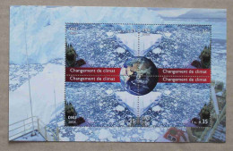 N-U-C Ge08-01 : Nations Unies Genève  - Changement De Climat, Fonte De La Banquise Et Globe Terrestre - Unused Stamps