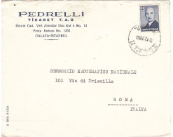 LETTERA PER ITALIA - Storia Postale