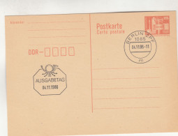 D913) DDR -  5 X Alte GANZSACHE POSTKARTE 1x Mit Antwortkarte Und 3x Ersttag  AUSGABETAG - Other & Unclassified