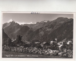 D930) KAPRUN 786m Mit Kitzsteinhorn - Blick über Holzzaun Richtung Kirche - Kaprun