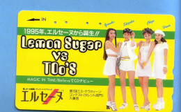 Japan Telefonkarte Japon Télécarte Phonecard -  Girl Femme Women Frau Lemon Sugar - Personnages