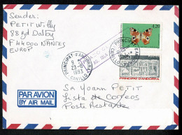 ILE De PAQUES PASQUA RAPA NUI Andorra Cover To PASQUA Island CANILLO 23-8-1993 Cancels + Back - Rapa Nui (Easter Islands)