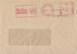 516  Abeille: Ema Grande Bretagne, 1991 -  Bee On Meter Stamp From Morecambe, Lancs. Great Britain - Abeilles