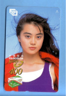 Japan Telefonkarte Japon Télécarte Phonecard -  Girl Femme Women Frau FUJI Super G 400 Fujicolor - Personnages