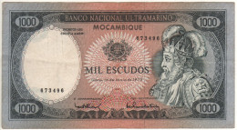 MOZAMBIQUE  1'000 Escudos  P112a   Dated 16.5.1972   ( D. Afonso V On Front + Woman-ships At Back ) - Moçambique