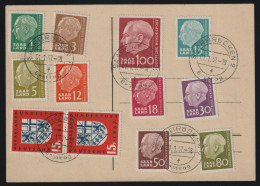 Saar 1957 Michel Nr. 398 U.a. FDC, Details S.u., Siehe 5 Scans, Michel 120,-€ - FDC