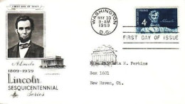 USA - FDC 1959 - Lincoln Issue - Scott A562 - 1951-1960