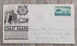 USA - FDC 1945 - Coast Guard - Scott A 383 - VVF - 1941-1950