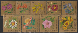 BURUNDI - Poste Aérienne N°25/33 ** (1966) Fleurs - Correo Aéreo