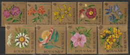 BURUNDI - Poste Aérienne N°25/33 ** (1966) Fleurs - Poste Aérienne