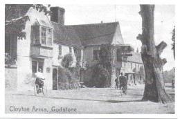 REPRODUCTION CARD. CLAYTON ARMS, GODSONE, Circa 1911, SURREY, ENGLAND. UNUSED POSTCARD   Sa7 - Surrey