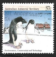 ANTARCTIQUE AUSTRALIEN. N°82 Oblitéré De 1988. Manchots Adélie. - Antarctische Fauna